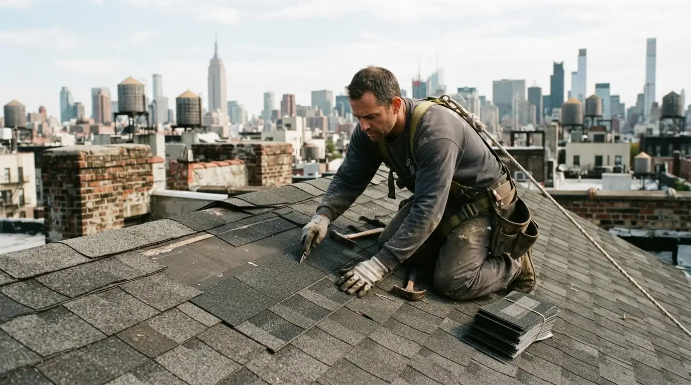 Replacing a wind-damaged asphalt shingle